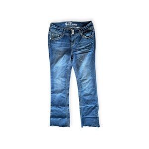 Wallflower jeans Y2K style embroidered beaded denim Size 7  y2k 2000s